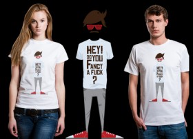 „Fancy A F***?” – wzór autorstwa Grzegorza Frąckowskiego – łączący estetyczny projekt z dość kontrowersyjnym hasłem, był pierwszym, który zdecydowali się wyprodukować twórcy T-waya. T-shirt z bawełny ekologicznej można było kupić przez tydzień za 53 zł.