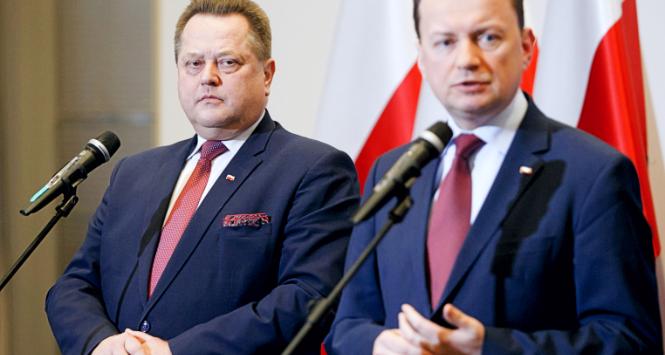 Minister Mariusz Błaszczak i wiceminister Jarosław Zieliński