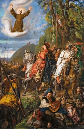 Bohdan Chmielnicki z Tuhaj‑bejem pod Lwowem, obraz Jana Matejki, XIX w.