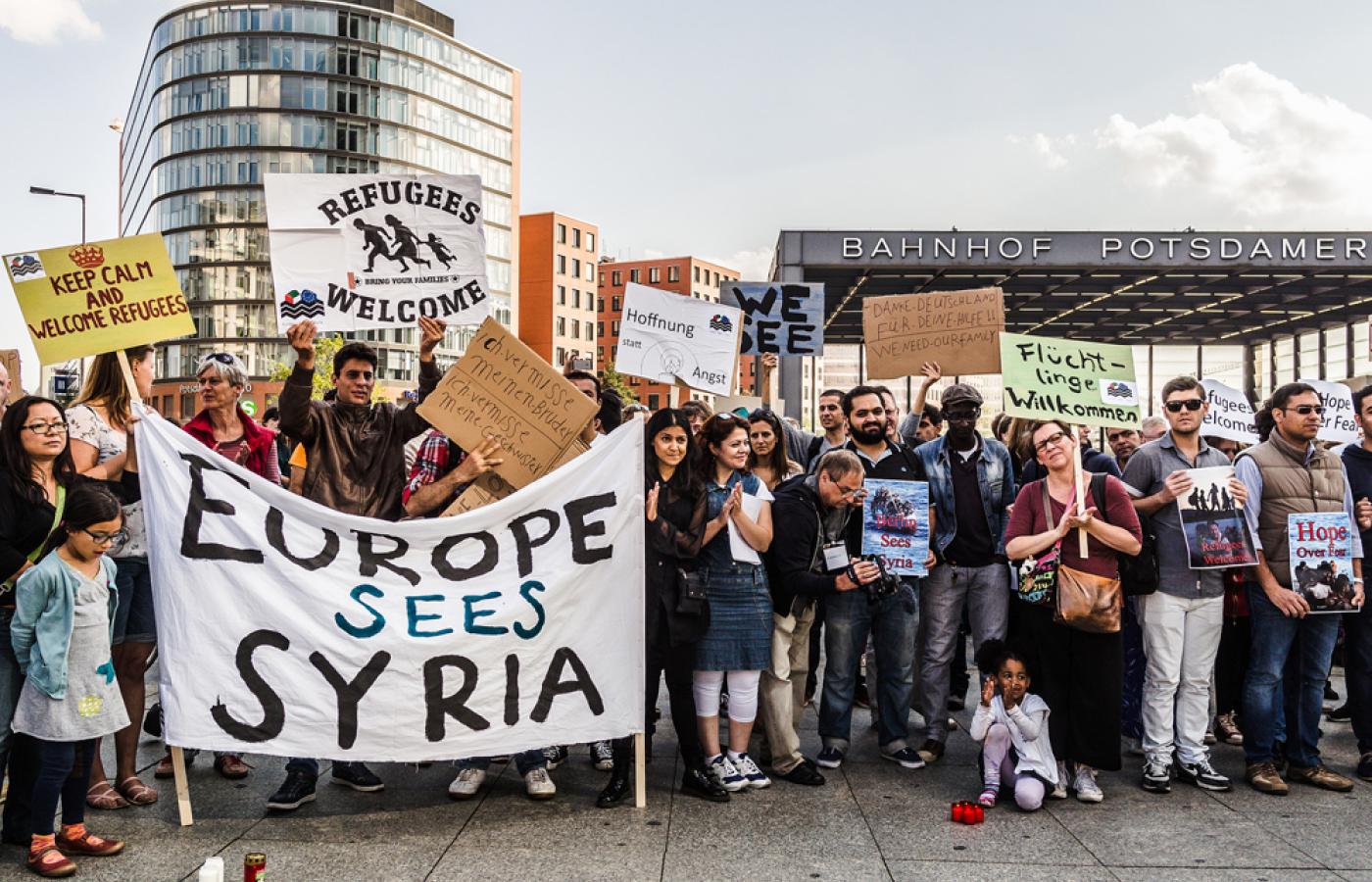 Berlin wita uchodźców z Syrii
