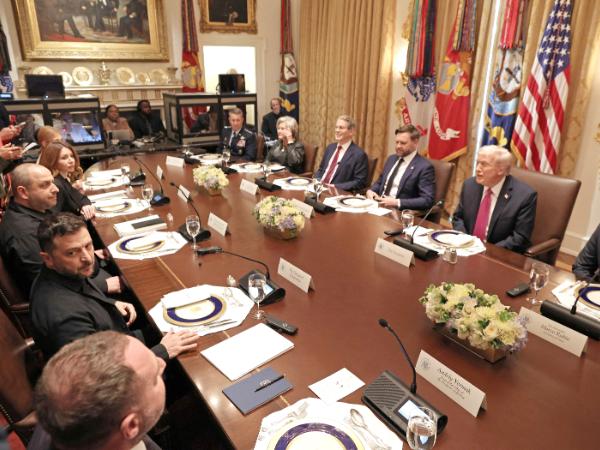 Wołodymyr Zełenski z wizytą w Białym Domu, 17 października 2025 r.