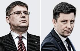 Ludzie związani z Macierewiczem: Jacek Kotas (z lewej) i Michał Dworczyk.