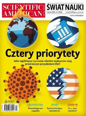 Okładka marcowego (2021 r.) wydania „Świata Nauki”.