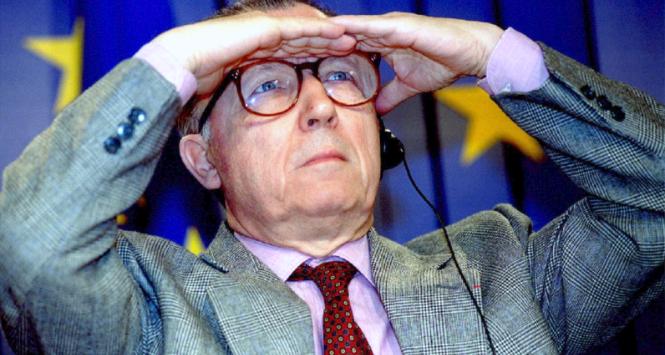 Szef Komisji Europejskiej Jacques Delors, zdjęcie z 1994 r.
