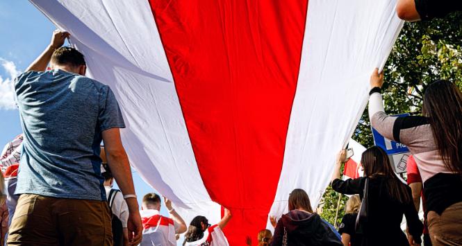 Demonstracja solidarności z Białorusią. Warszawa, 7 sierpnia 2022 r.