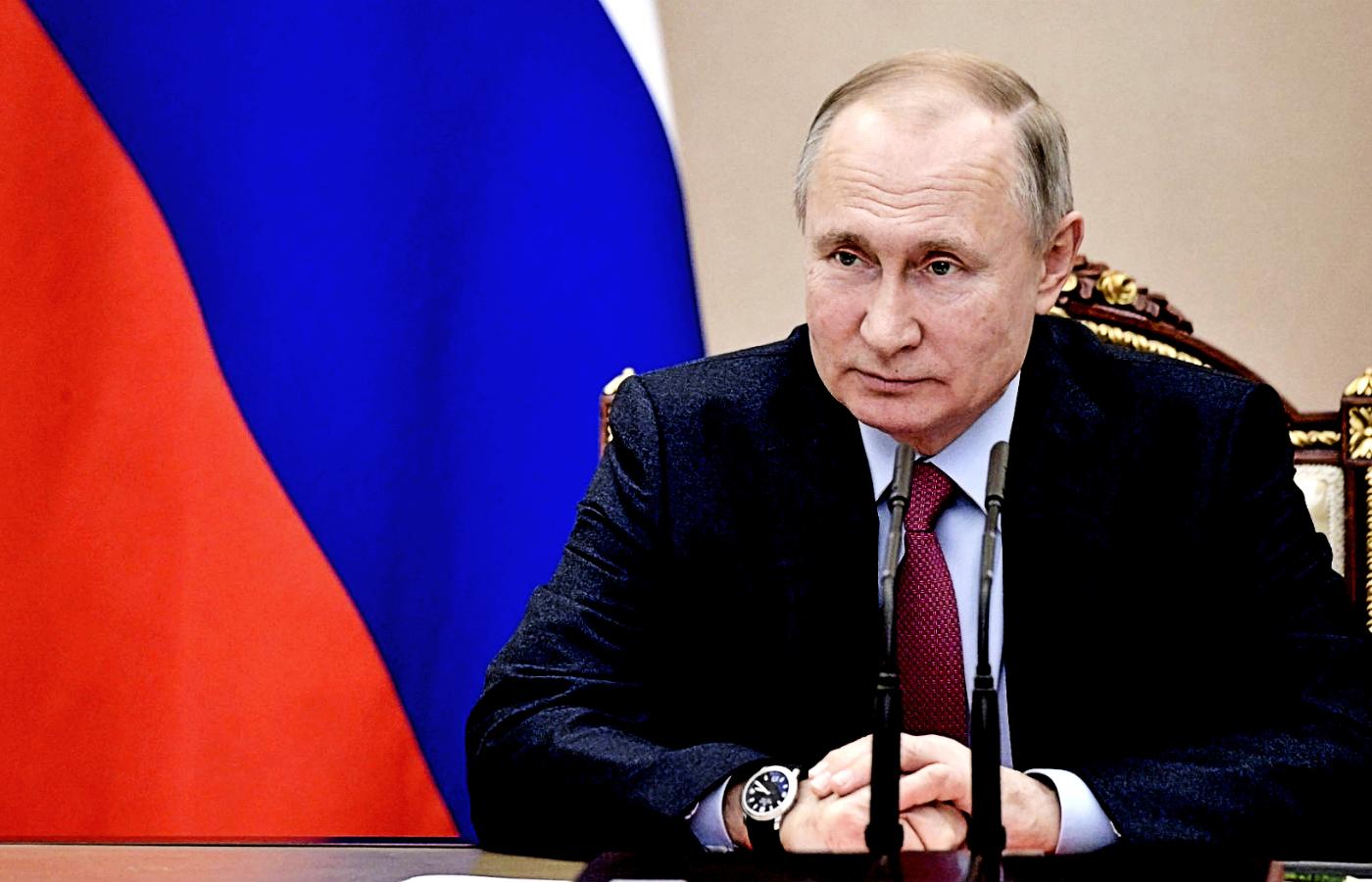 Władimir Putin podczas posiedzenia rosyjskiej Rady Bezpieczeństwa