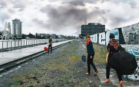 Od lewej: Urszula Lisson (ekspertka ministerstwa oświaty), Katarzyna Blumberg-Stankiewicz (pracownik naukowy z Viadriny), Joanna Cotreanti (graficzka) z grupy Zwischen den Polen