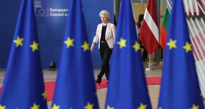 26 października 2023 r. Szczyt UE. Na zdjęciu: szefowa Komisji Europejskiej Ursula von der Leyen