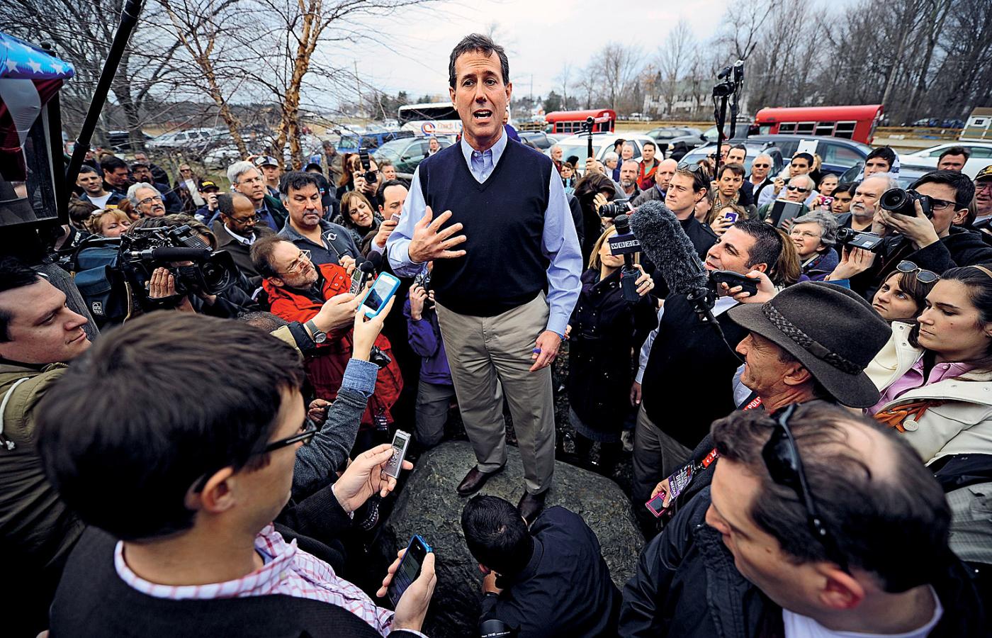 Senator Partii Republikańskiej Rick Santorum, jeden z pretendentów do Białego Domu.