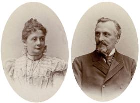 Eugenia Wedel z domu Bohm i Emil Albert Fryderyk Wedel.