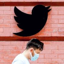 Logo na nowojorskim biurze Twittera