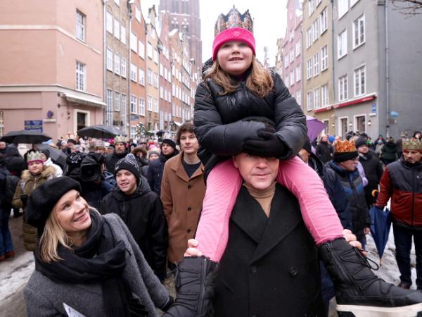 Karol Nawrocki z córką. Święto Trzech Króli, 6 stycznia 2025 r.