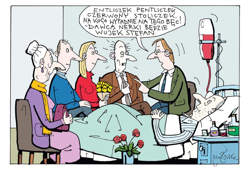 Rysuje Andrzej Mleczko. 2012 r. zdjęcie