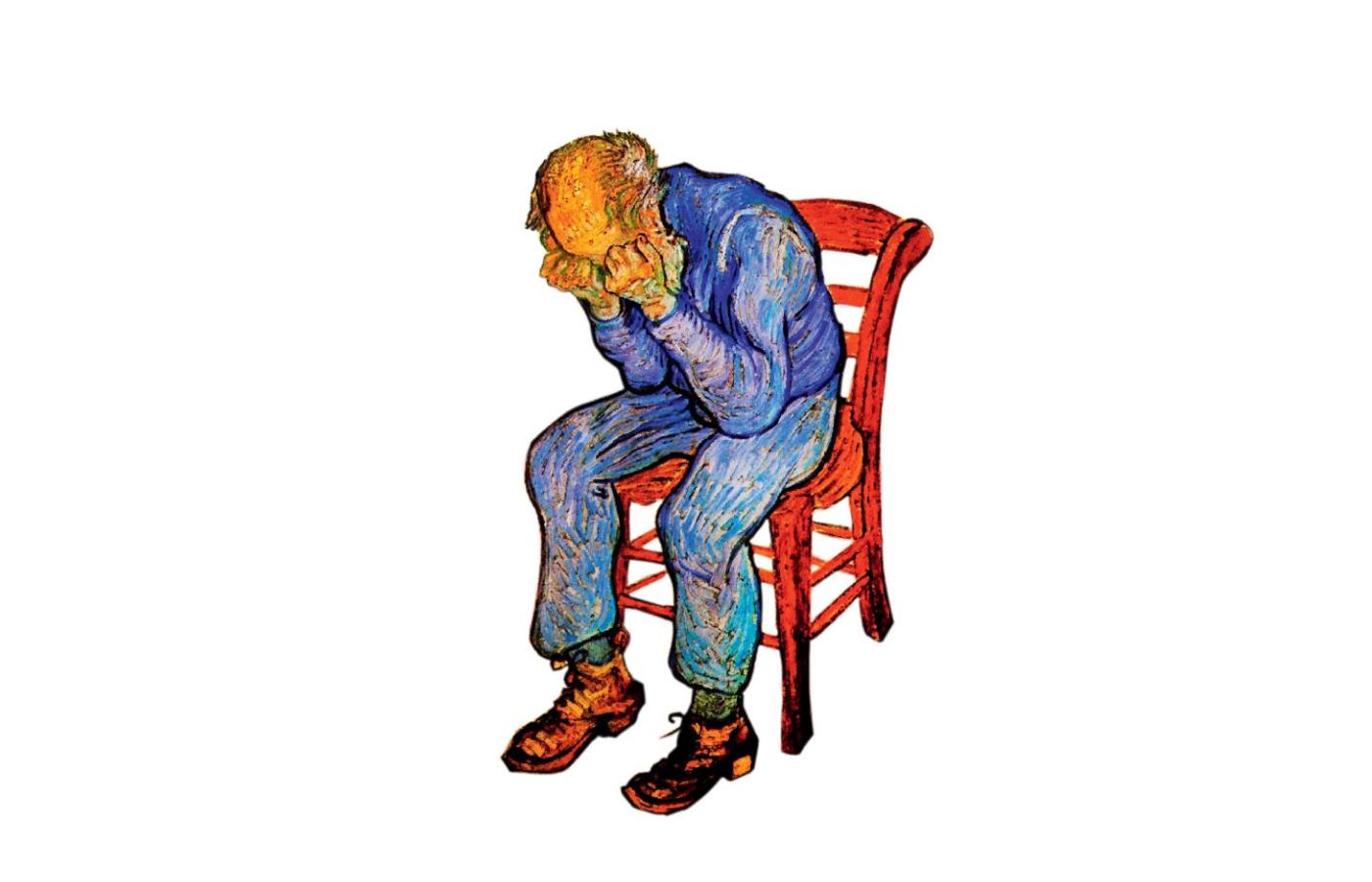 „Stary człowiek w smutku (Na progu wieczności)” – obraz Vincenta van Gogha z 1890 r.