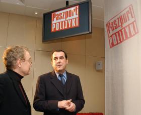 Z reżyserem Robertem Glińskim.