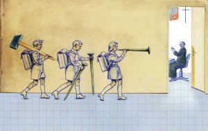 Polskie szkoły nasycone są symboliką religijną w stopniu niebywałym. Krzyże wiszą we wszelkich możliwych pomieszczeniach, nawet w salach gimnastycznych.