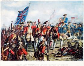 Bitwa pod Quebeck w 1759 r., fotograwiura z XIX w.