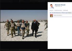 Sławomir Nowak na wojennej ścieżce.