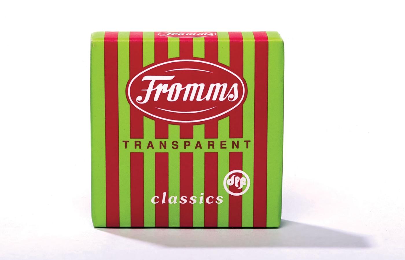 Pudełko produkowanych przez firmę Fromma prezerwatyw