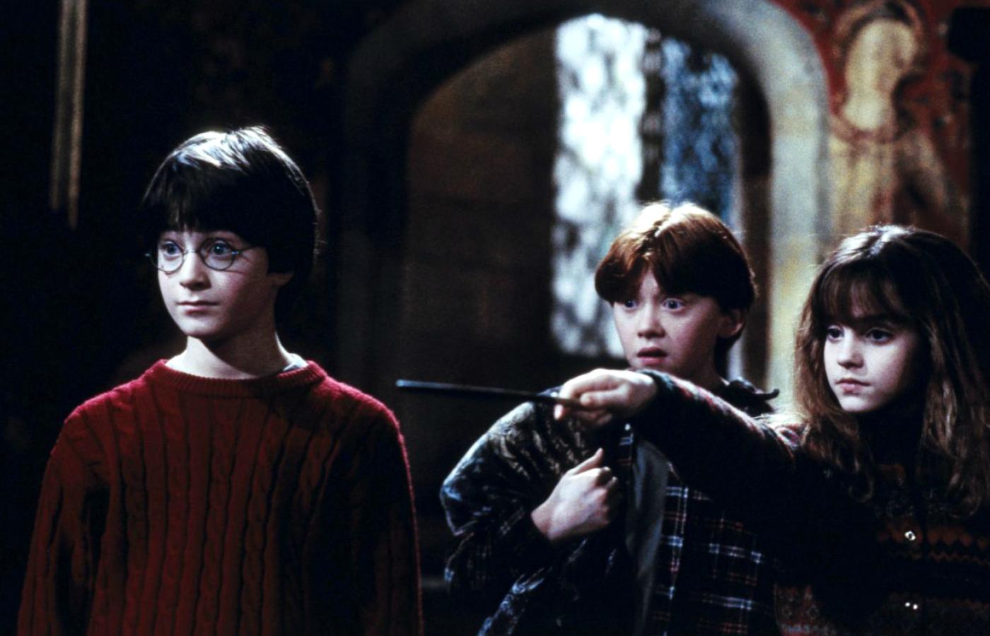 Kadr z filmu „Harry Potter i Kamień filozoficzny”