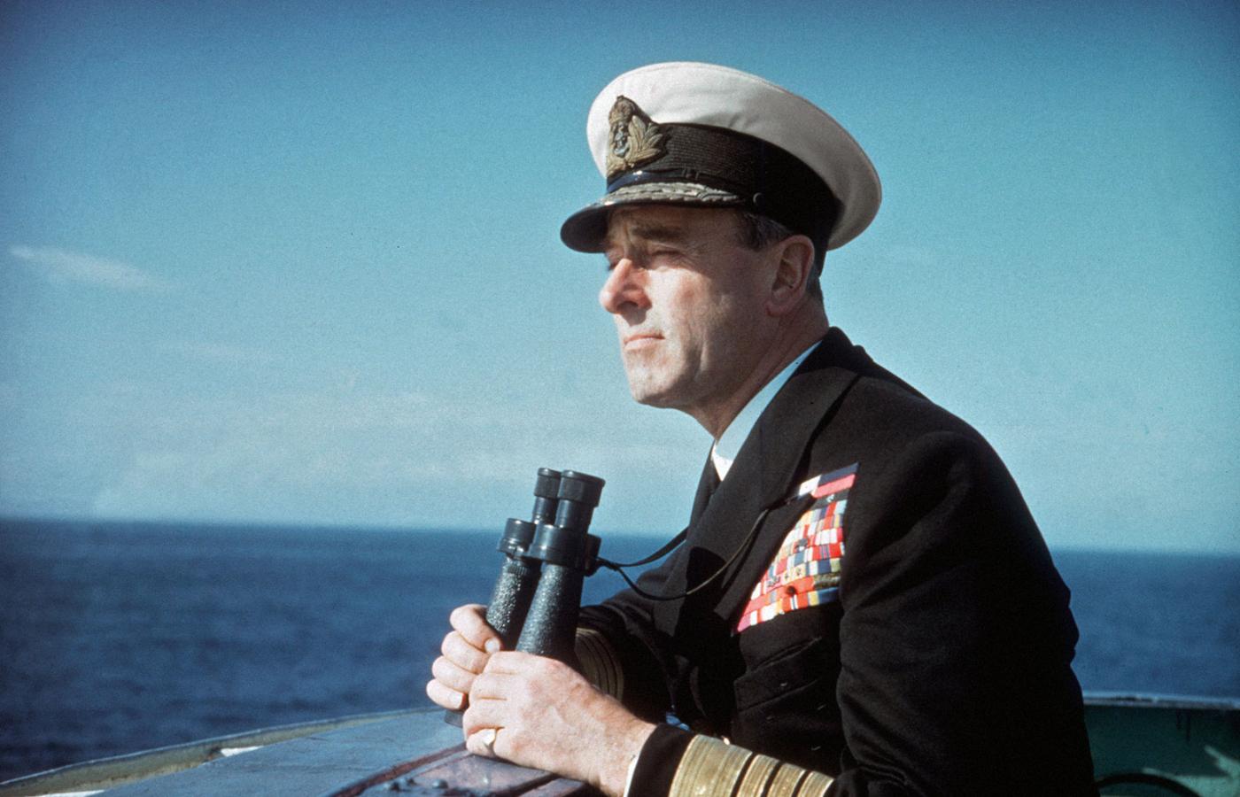 Jako dowódca Floty Śródziemnomorskiej podczas ćwiczeń morskich na Malcie i Gibraltarze, 1956 r.