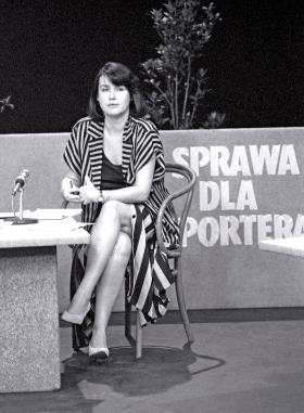Elżbieta Jaworowicz w „Sprawie dla reportera”, 1985 r.