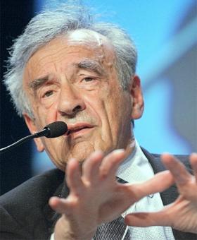 Eliezer Wiesel na World Economic Forum w Davos, 2003 r.