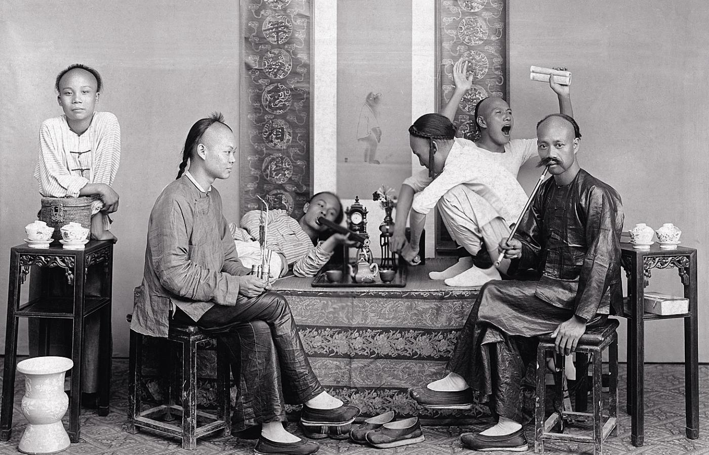 Chińska palarnia opium, 1906 r.