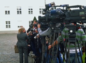 Zainteresowanie wizytą było całkiem spore. Głównie ze strony dziennikarzy....