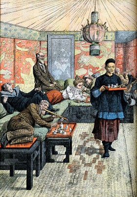 Francuska palarnia opium, 1903 r. Mak przynoszący sen rozpoczął swoją karierę jako lek