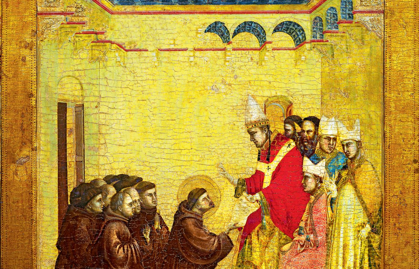 Giotto Di Bondone, Papież Innocenty III eryguje zakon franciszkanów, ok. 1295 r.