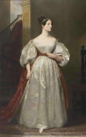 Portret Ady Lovelace, malowała Margaret Sarah Carpenter, 1836 r.