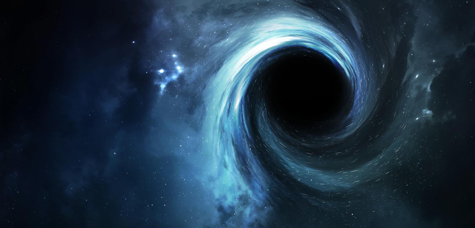 Wizualizacja czarnej dziury.