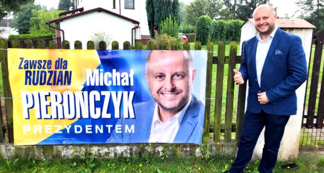 Michał Pierończyk, zwycięzca wyborów w Rudzie Śląskiej