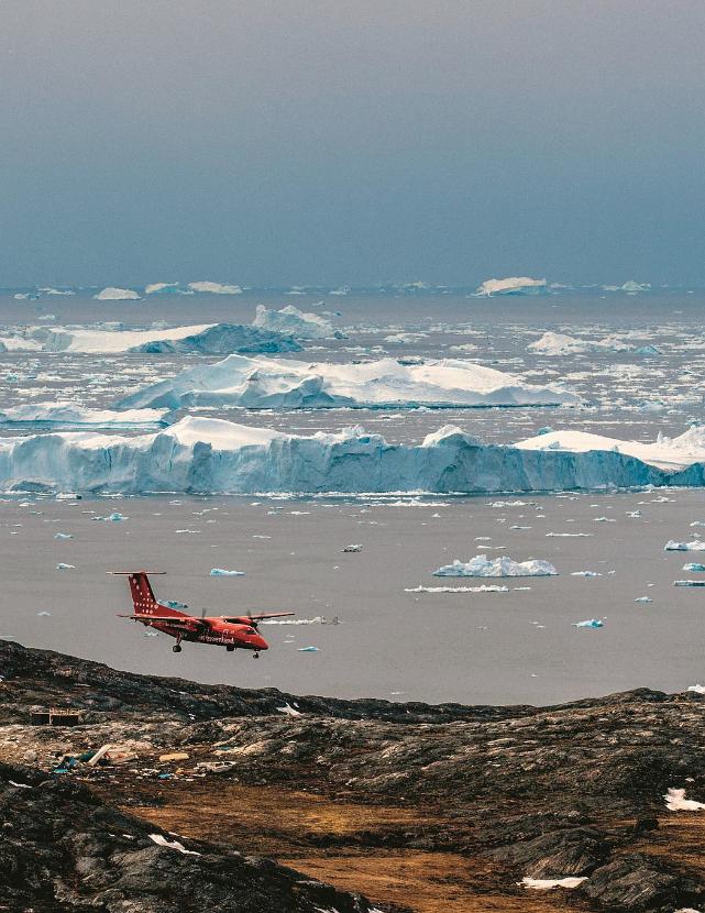 Ilulissat na Grenlandii. Pokrywa lodowa nieubłaganie topnieje.