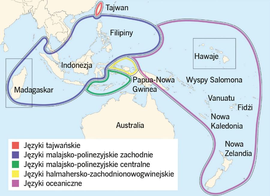 Rodzina języków austronezyjskich – mowa dwóch oceanów.