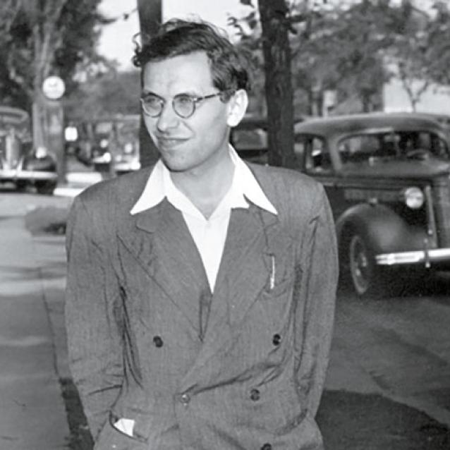 Paul Erdős (z lewej) ze swoimi kolegami – Arthurem Haroldem Stonem i Shizuo Kakutanim.