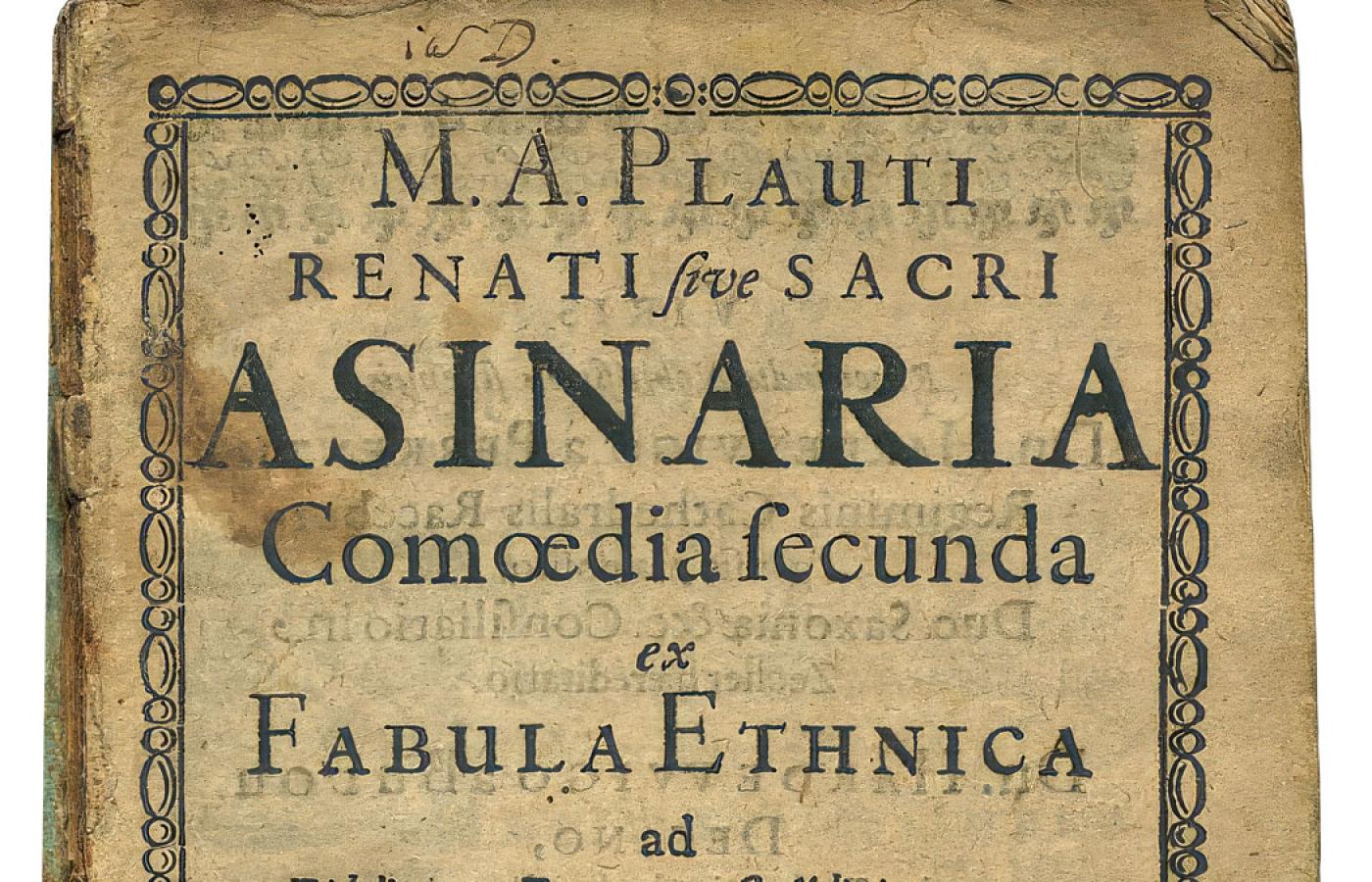 Plaut Asinaria