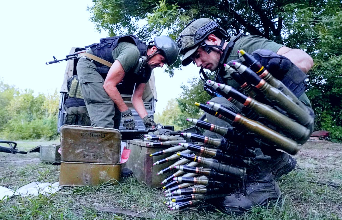 Ukraińskie wojska w okolicach Charkowa, 24 sierpnia 2022 r.