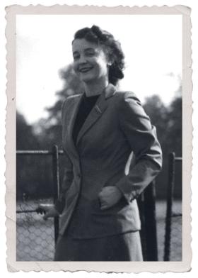 Zofia Leśniowska, córka gen. Sikorskiego (na fot. już w Wielkiej Brytanii).