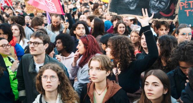 Protest przeciwko Zjednoczeniu Narodowemu, Paryż, 10 czerwca 2024 r.
