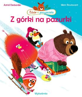 Astrid Desbordes (tekst), Marc Boutavant (ilustracje), Z górki na pazurki, Wytwórnia, Warszawa 2019. W zimowej odsłonie przygód Edzia grupa leśnych przyjaciół postanawia urządzić wyścig na sankach. Miś Antoni podchodzi do zabawy strasznie ambicjonalnie, ale Edzio nie ma ochoty na rywalizację. „A czy w tym wyścigu trzeba się ścigać”? – zastanawia się główny bohater. To bardzo dobre pytanie, a odpowiedź znajdzie się oczywiście na końcu książki. Astrid Desbordes z prostej historii potrafi wydobyć celną puentę, nie popadając w moralizatorstwo. Boutavant z kolei świetnie odnajduje się w chłodnej palecie barw.