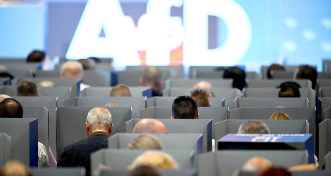 Konwencja AfD w Magdeburgu przed przyszłorocznymi wyborami do Parlamentu Europejskiego. 29 lipca 2023 r.