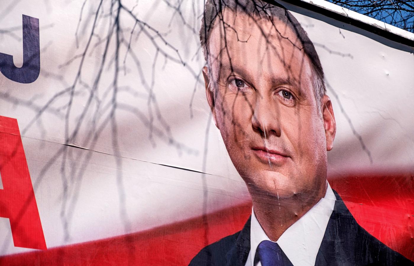 Billboard kandydata na prezydenta Andrzeja Dudy w Rzeszowie