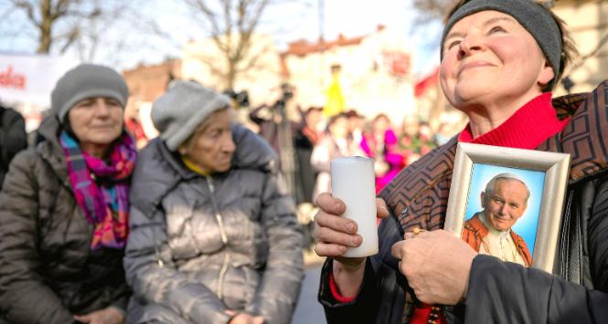 Protest w obronie Jana Pawła II, Katowice, 18 marca 2023 r.