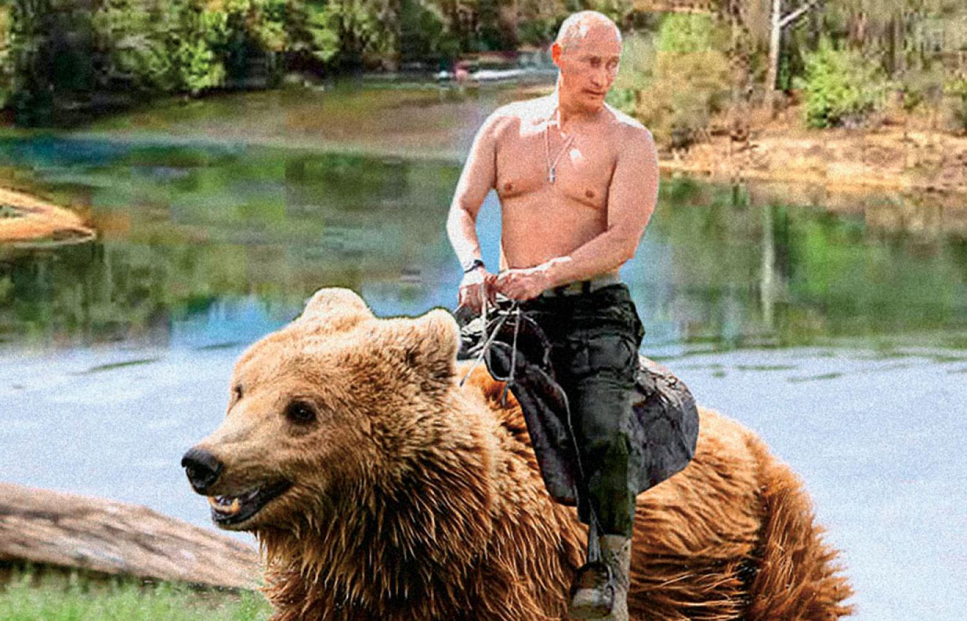 Путин на мелаеле