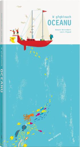 Anouck Boisrobert (ilustracje), Louis Rigaud (projekt i mechanizm książki), W głębinach oceanu, Dwie Siostry, Warszawa 2017. W porównaniu do Francji czy Włoch boom na książki pop-upy jeszcze do Polski nie dotrał. Trochę trudno się dziwić, bo tego typu tytuły są drogie w produkcji, a co za tym idzie – uderza to poważnie w rodzicielską kieszeń. Często też mamy do czynienia z przerostem formy i efektu nad treścią. Piszę to wszystko, bo „W głębinach oceanu” jest miłym wyjątkiem. Pop-upowy efekt nie jest tu tylko zabawą, ale służy przede wszystkiem temu, by uzmysłowić małemu czytelnikowi, jak bogate, skomplikowane i złożone życie kryje ocean. Tyle że z perspektywy człowieka i sponad tafli wody nie zawsze to widać.