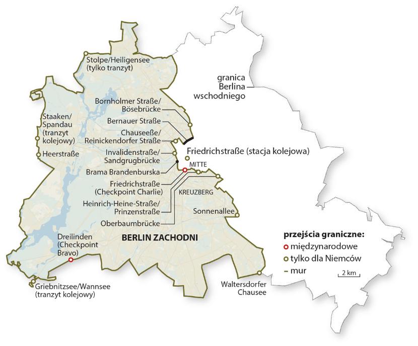 berlin wschodni mapa Co zostało z muru, który dzielił Berlin | Piknik na pasie śmierci 