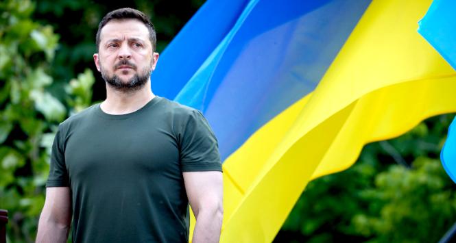 Prezydent Ukrainy Wołodymyr Zełenski