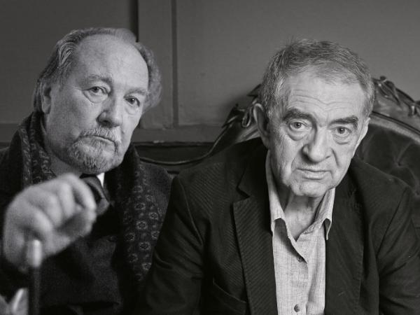 Ignacy Gogolewski (1931–2022) i Jerzy Trela (1942–2022).